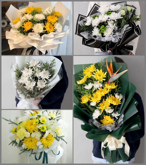 广东汕头市潮南区红场镇潘岱村白事花束代送